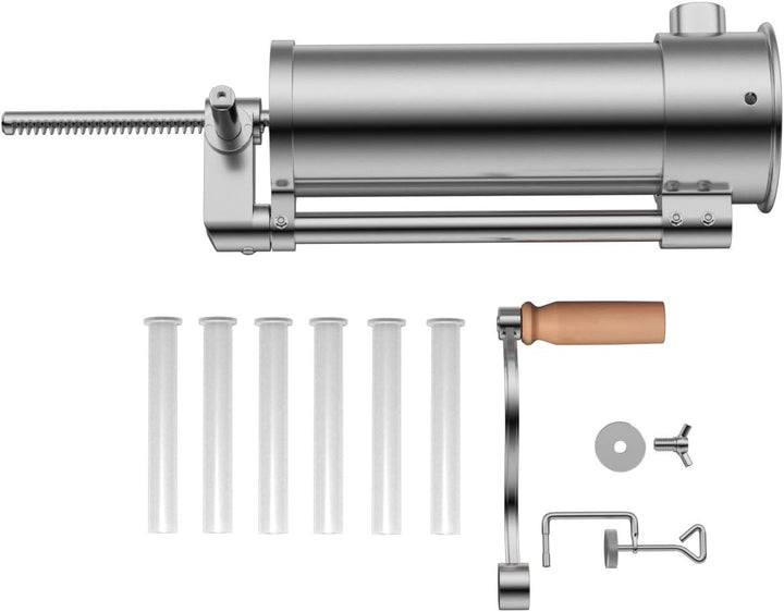COSTWAY 1,5L / 3L / 3,6L / 6L Wurstfüller manuell, Wurstmaschine aus Edelstahl, Wurstfüllmaschine si