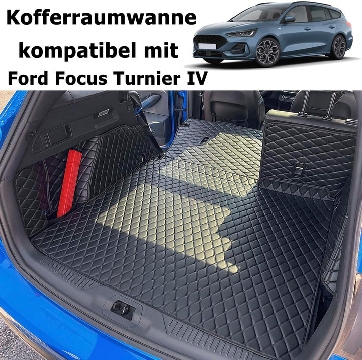 Kofferraumwanne kompatibel mit Ford Focus IV Turnier Kombi ab 9/2018 (obere/hohe Position) Kofferrau