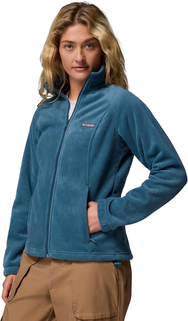Columbia Benton Springs Damen-Fleecejacke mit durchgehendem Reissverschluss XS Petite Everblue, XS P