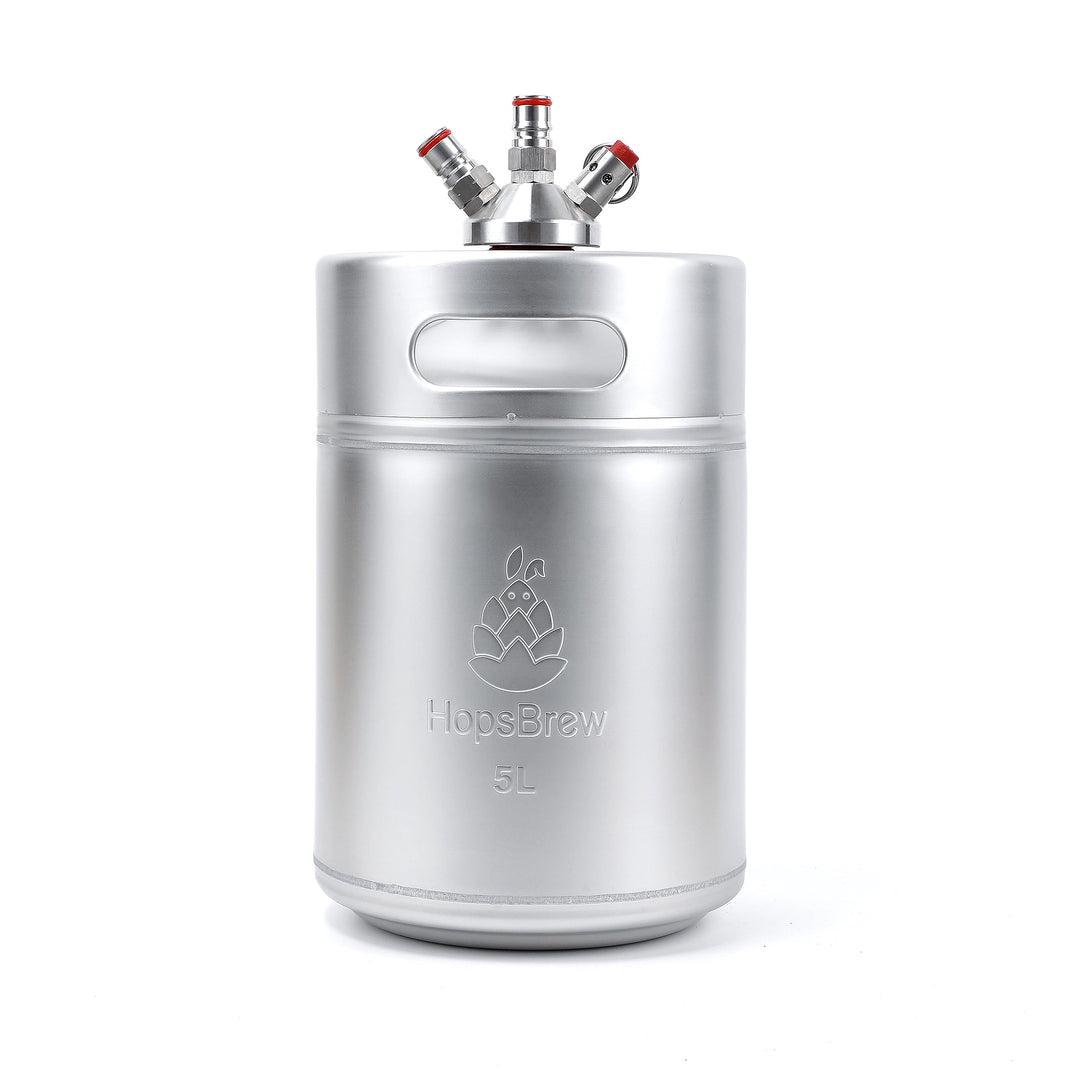 Mini 304 Edelstahl Keg Growler (5L Standard Silber mit Speer)