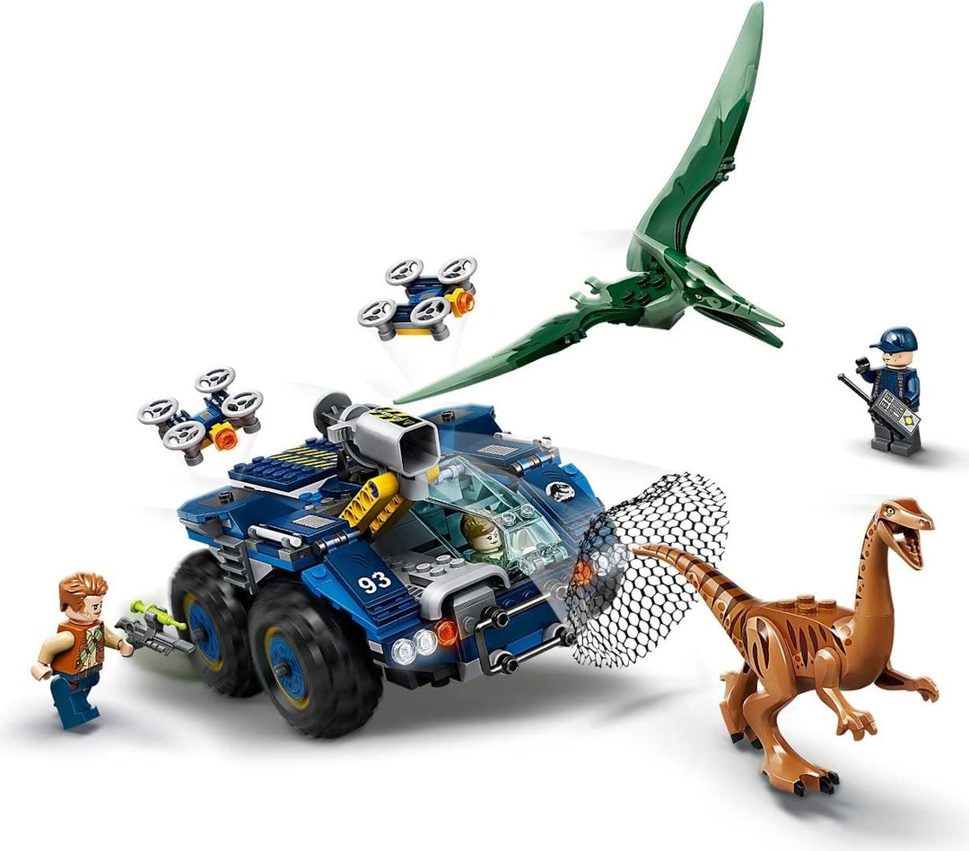 LEGO 75940 Jurassic World Ausbruch von Gallimimus und Pteranodon, Dinosaurier Spielzeug für Kinder a