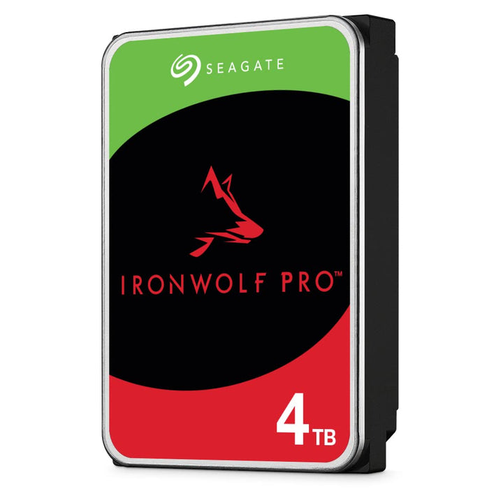 Seagate IronWolf Pro, NAS interne Festplatte 4TB HDD, 3.5 Zoll, 7200 U/Min, CMR, 128 MB Cache, SATA