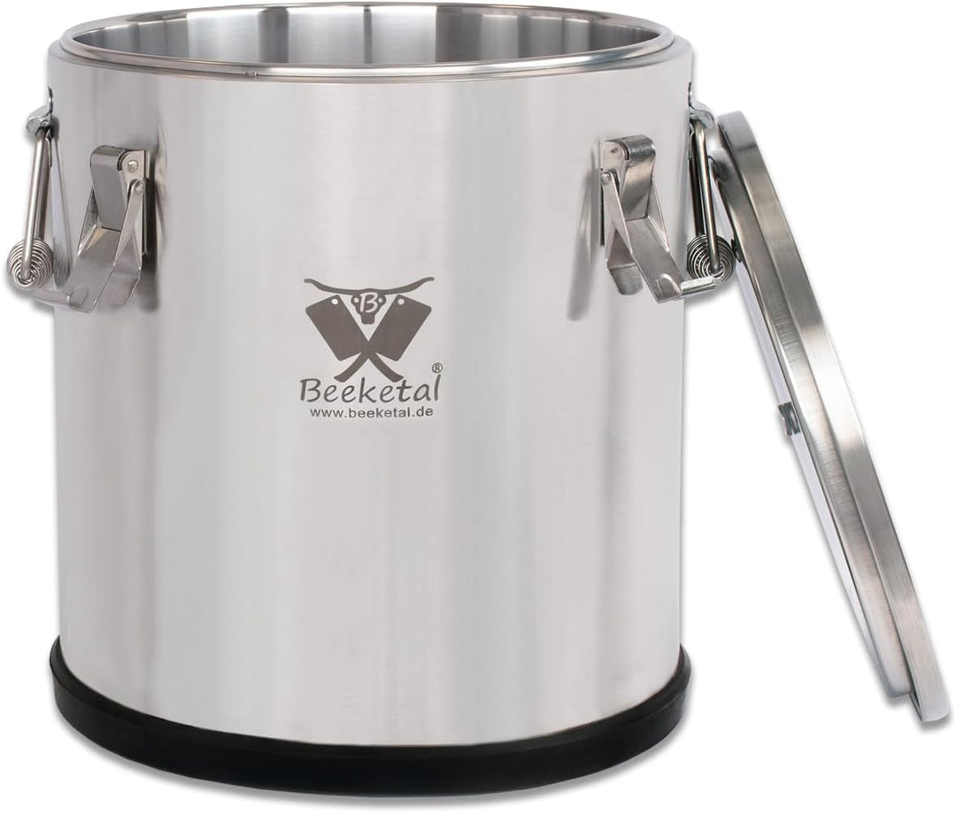 Beeketal 'BTB-33P' Edelstahl Thermobehälter mit 33 L Gesamtvolumen (Max. 30 L Füllmenge) | Doppelwan