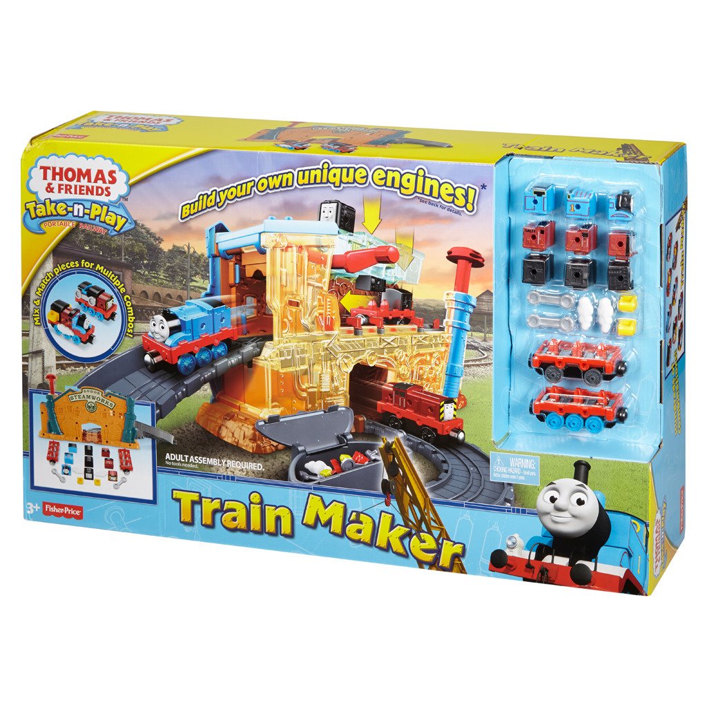Mattel DMV91 - Thomas Train Take N Play Train Maker Playset, Schreibwaren