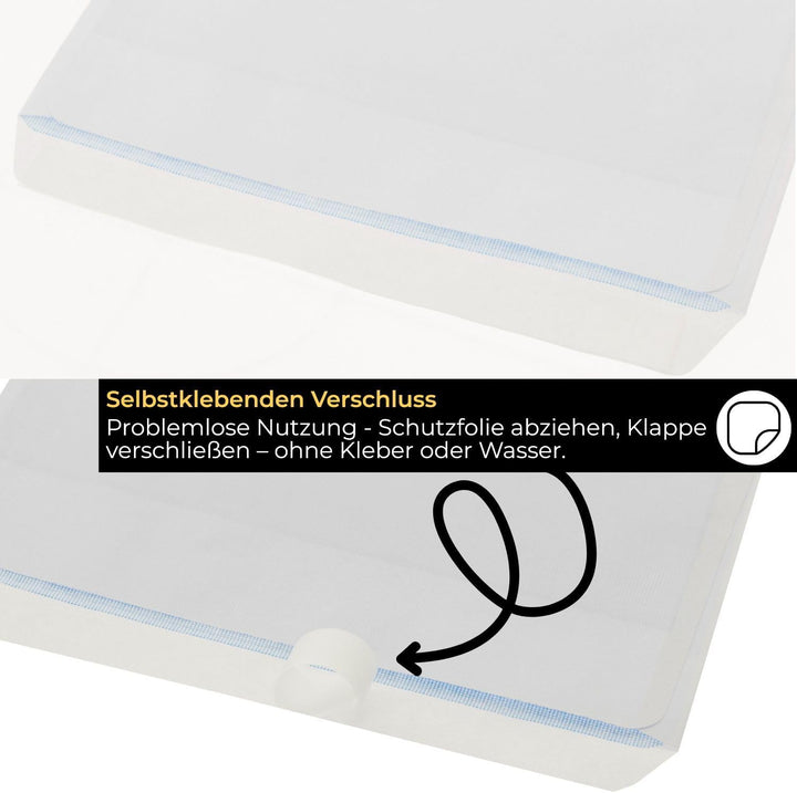 5000 Briefumschläge ohne Fenster DIN C6 Umschläge Weiss haftklebend 114 x 162 mm 75g/m² Papierumschl