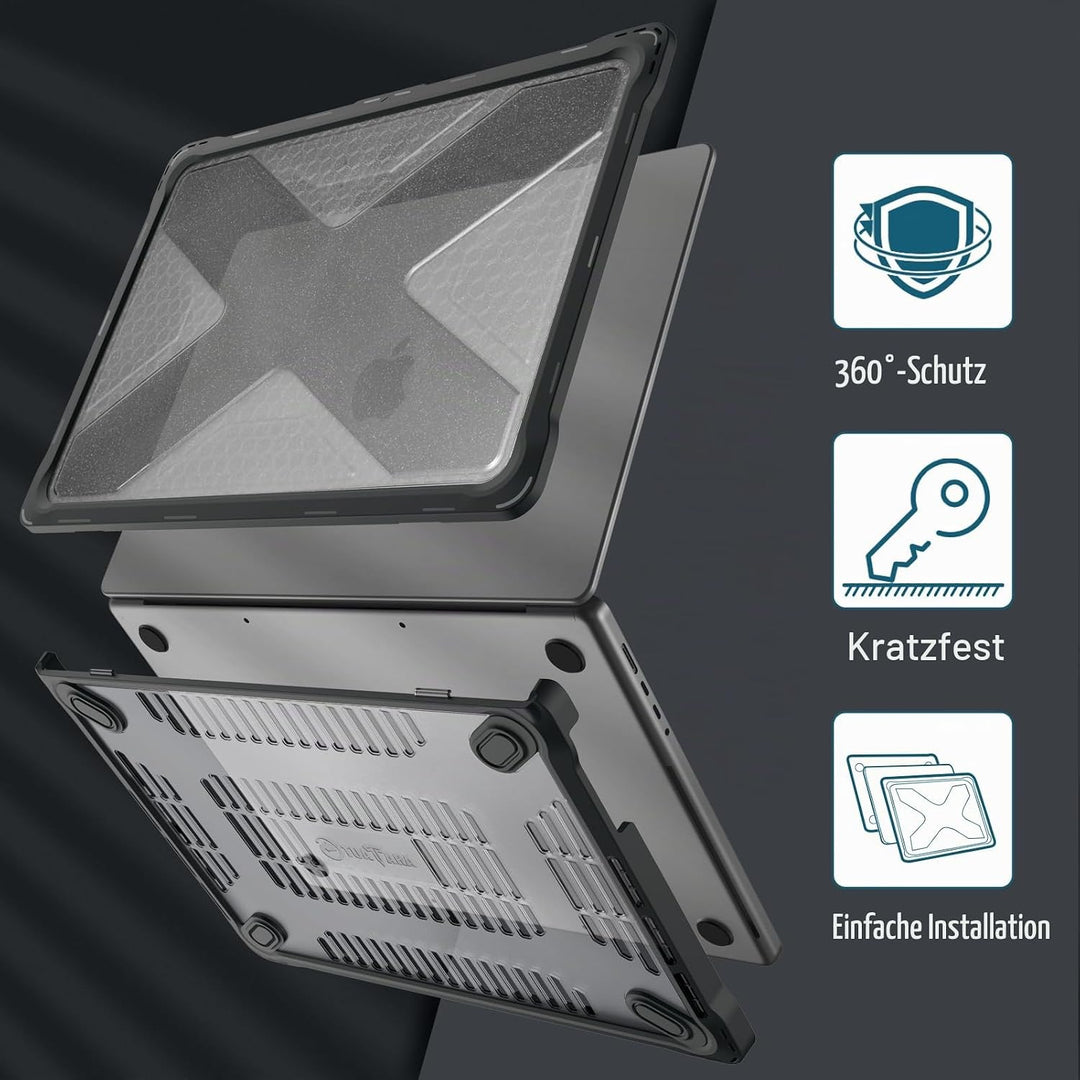 Fintie Hülle Kompatibel mit MacBook Pro 16 (2026-2021) M5 M4 M3 M2 M1 Pro/Max A3428 A3429 A3186 A340