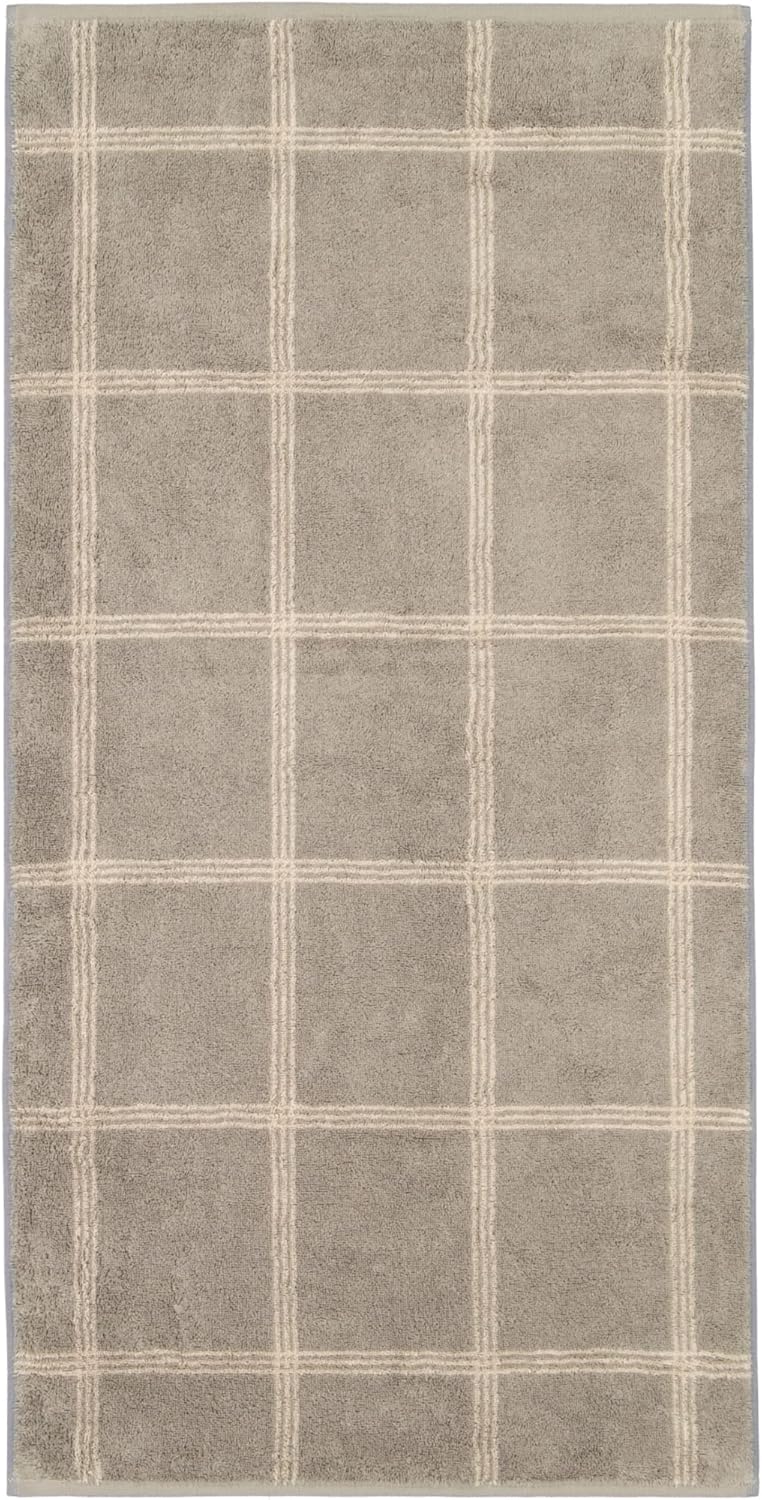 Cawö Handtücher Luxury Home Two-Tone Grafik 604 Graphit - 70 Handtuch 50x100 cm, Handtuch 50x100 cm