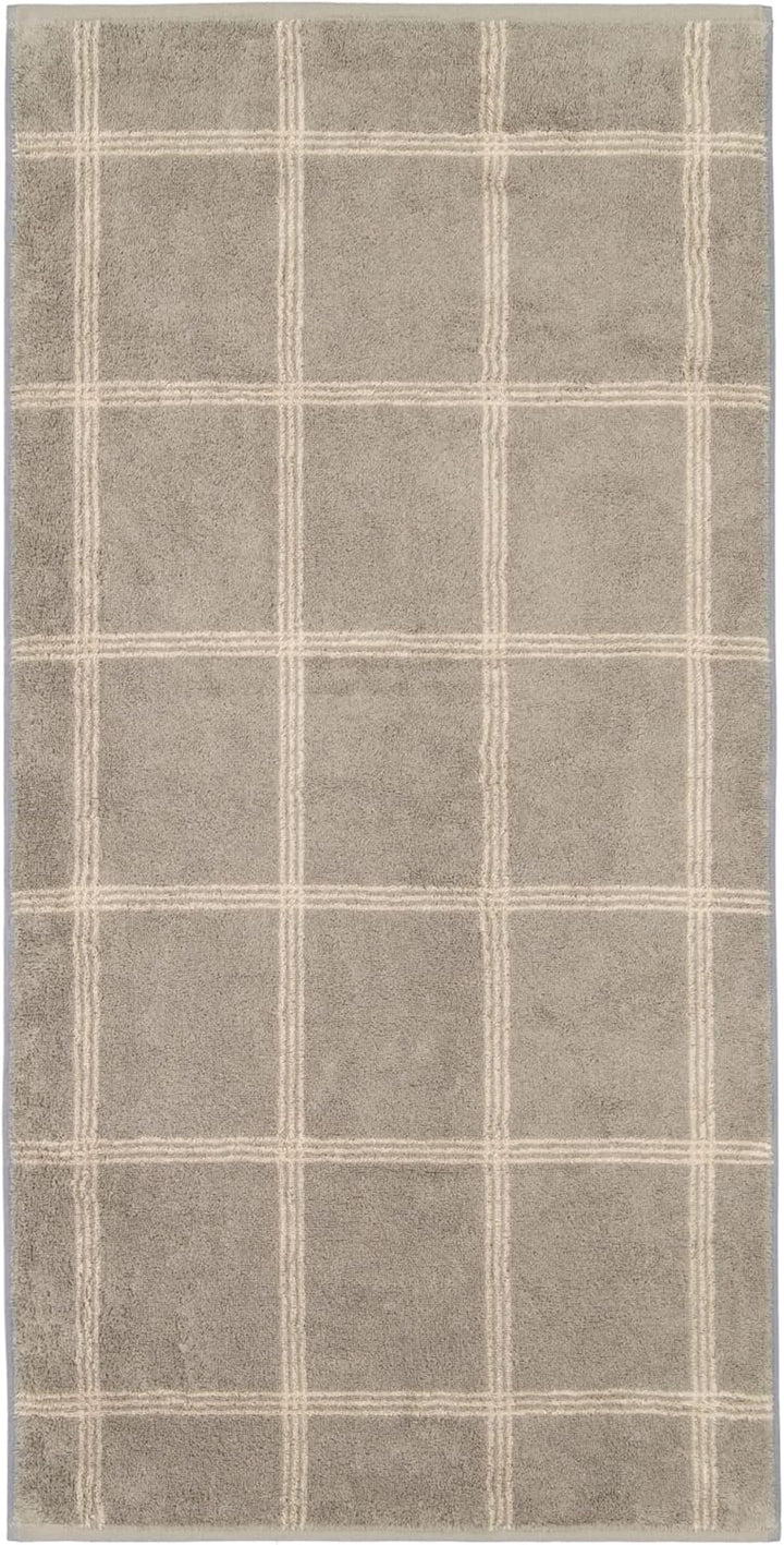 Cawö Handtücher Luxury Home Two-Tone Grafik 604 Graphit - 70 Handtuch 50x100 cm, Handtuch 50x100 cm
