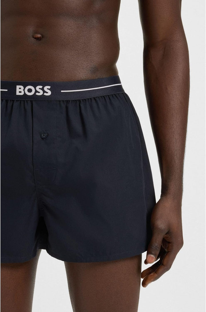 BOSS Herren Boxershorts, 2er Pack S New - Dark Blue405, S New - Dark Blue405