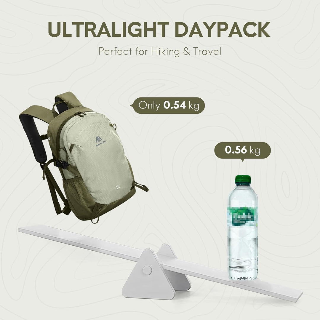 Haimont 15L Wanderrucksack - Ultraleichter Tagesrucksack für Herren & Damen, Wasserabweisender Daypa