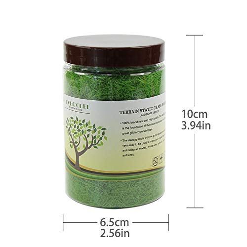 Evemodel 4 Flaschen*300ml 8mm Streugras Wiese Static Grass Powder Modellbahn Layout modellbau grass