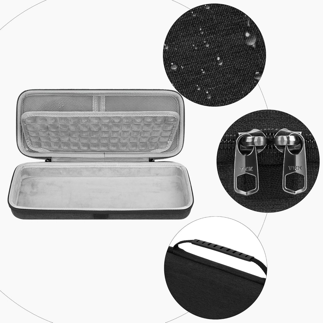 Geekria Shield 60% kompakte Tastaturhülle, Hartschale, Reisetragetasche für 61 Tasten, kompakt, mech