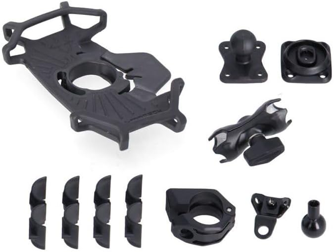 SW-Motech Universal Navi-Kit mit T-Lock Halter Smartphone - Inkl. 2" Klemmarm. Für Lenker/Spiegelgew
