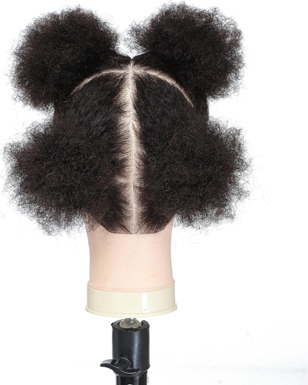 Training Head African American with 100% Human Hair Mannequin Head Cosmetology Afro Hair Manikin Hea