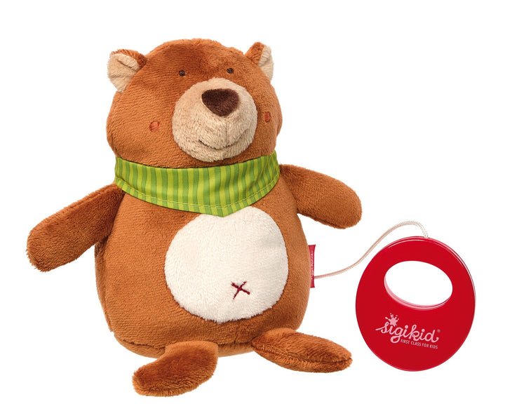 Sigikid 42132 Spieluhr Bär, Braun, 14 x 16 x 8 cm, Bär