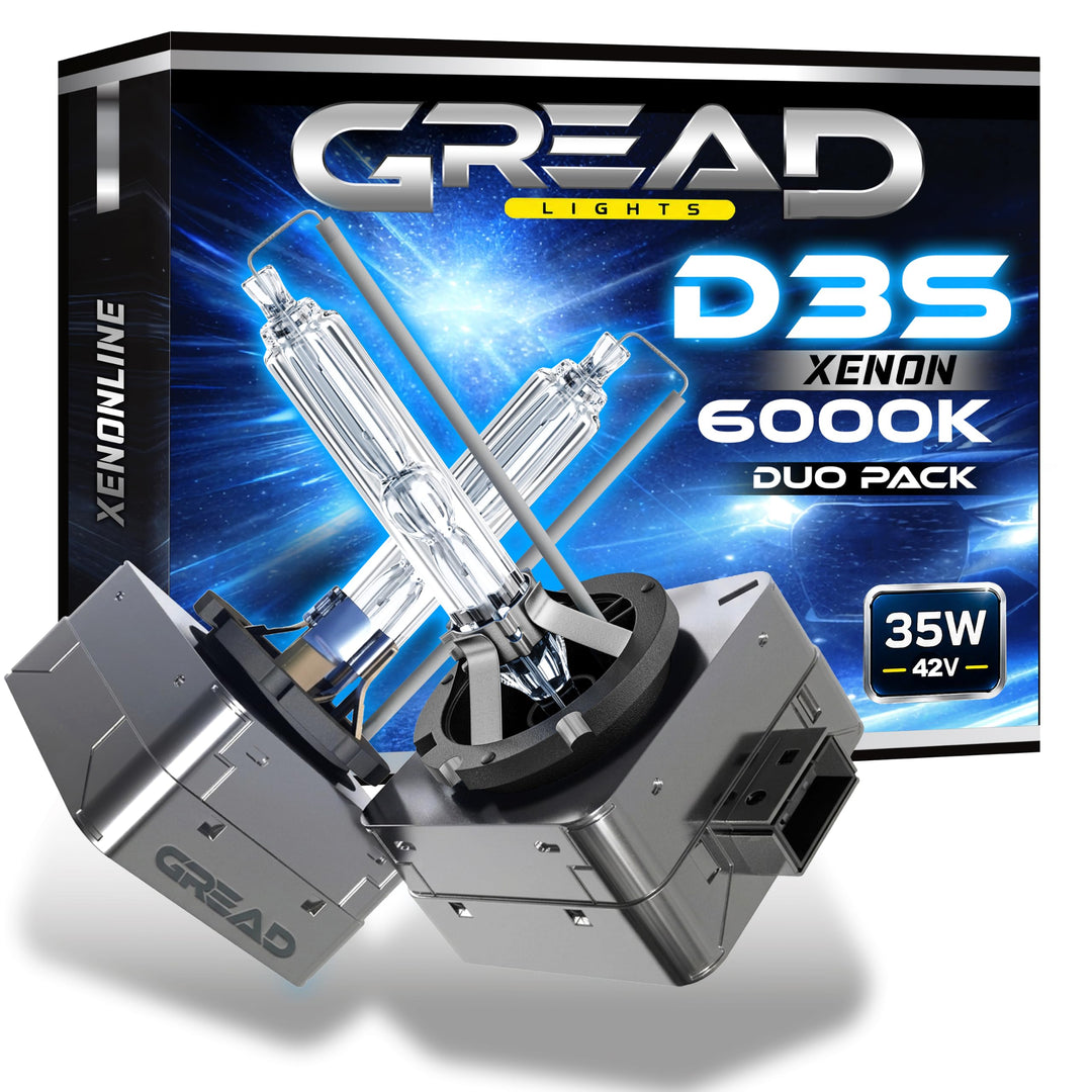 Gread D3S Xenon Brenner 2 Stück - 6000k 35W - für Xenon Auto Scheinwerfer Lampe passgenau und lange