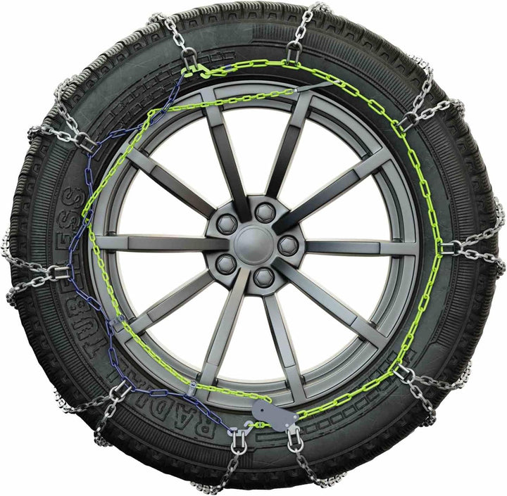 Veriga PC9-150 PRO COMPACT 9mm Schneeketten Satz (1 Paar= 2 Stück) manuelle Spannung für PKW 43929,