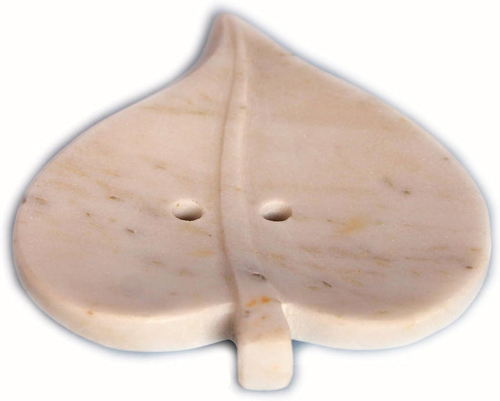 KLEO Seifenschale aus Marmor, Stein, Seifenhalter für Badezimmerzubehör, Badewanne, Waschbecken oder