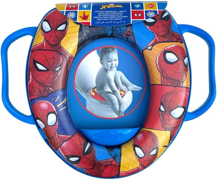 Spiderman Marvel Universal-Toiletten-Adapter für Kinder mit Griffen Spiderman., Spiderman.
