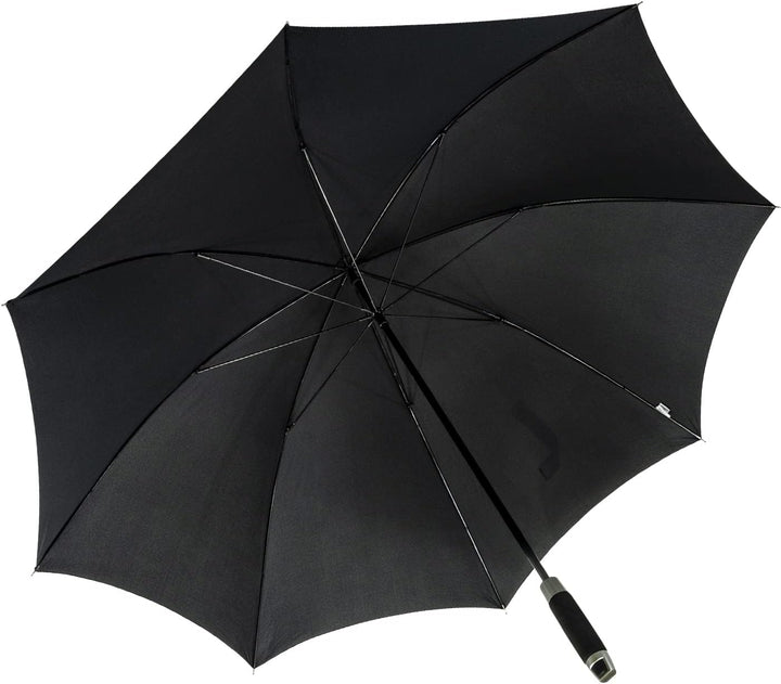 Doppler XXL Golfschirm - Partnerschirm Fiberglas mit Stabgriff - schwarz, schwarz