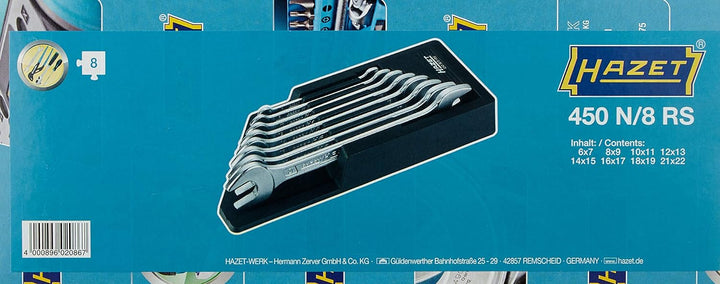 Hazet 450N/8RS Doppel-Maulschluessel-Satz
