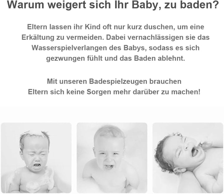 Elovien Sprühwasser Weltraumrakete Badespielzeug für Baby ab 18 Monaten Rote Rakete, Rote Rakete