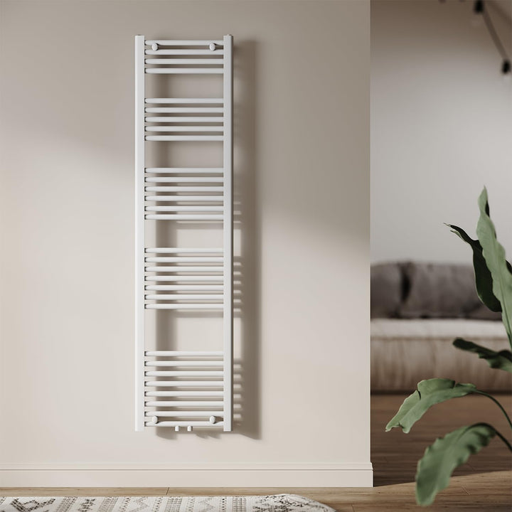 SUNXURY Heizkörper Badheizkörper 1600x400 mm Handtuchheizkörper Mittelanschluss Rundrohr Handtuchwär