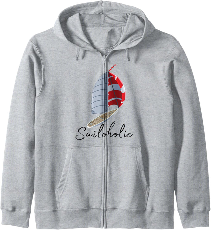 SAILoholic, segeln Damen Segelboot Zubehör Nautik Segler Kapuzenjacke