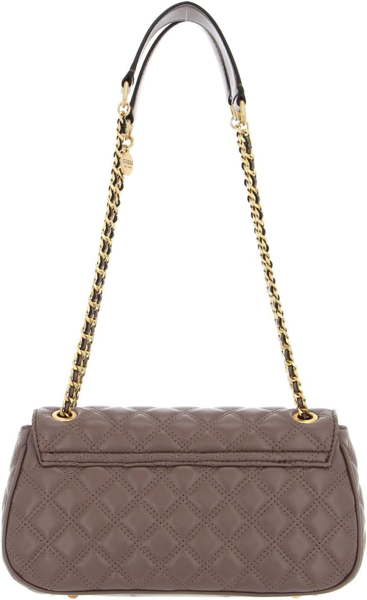 GUESS Damen Giully Convertible Crossbody, Flap T.U Dark Taupe, T.U Dark Taupe