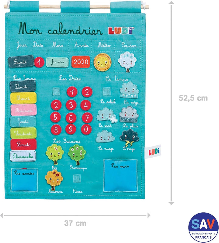 Ludi - Basic Kalender Blau, Blau