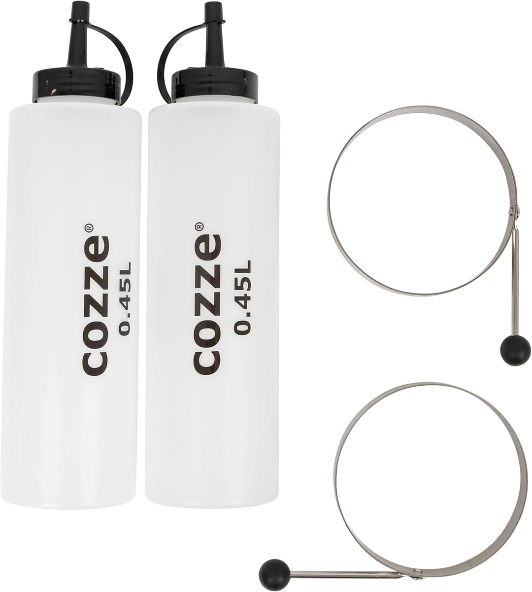 Cozze® Plancha Starterkit 9-teilig – Premium Grillzubehör-Set aus Edelstahl SS 304 mit Spateln, Gril
