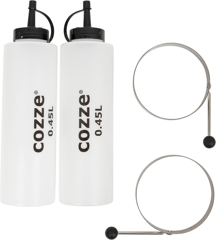 Cozze® Plancha Starterkit 9-teilig – Premium Grillzubehör-Set aus Edelstahl SS 304 mit Spateln, Gril