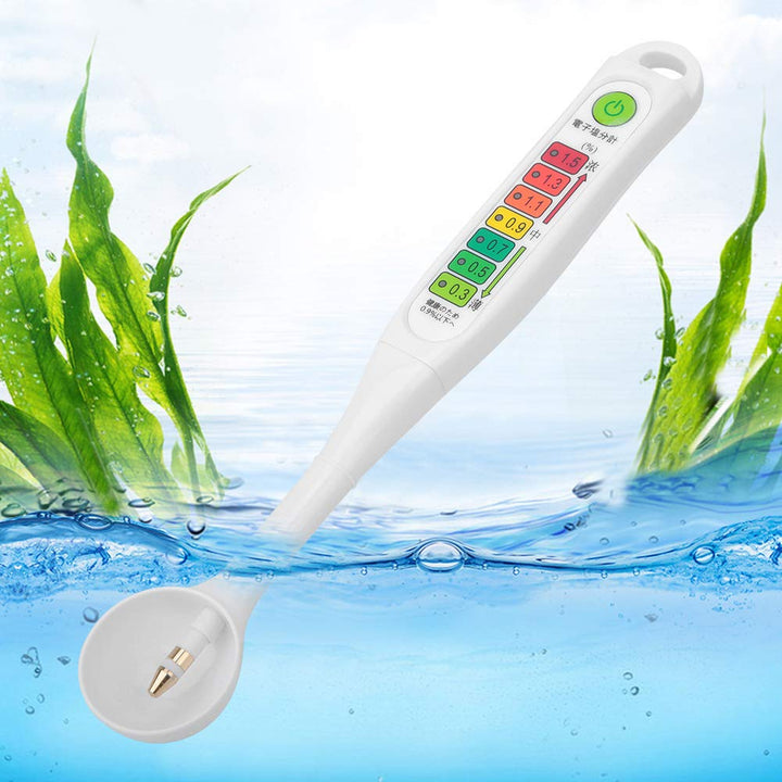 Salinometer, Food Liquid Salzgehalt Tester Meter Professionelle LED-Leuchten Präzises Salinometer zu