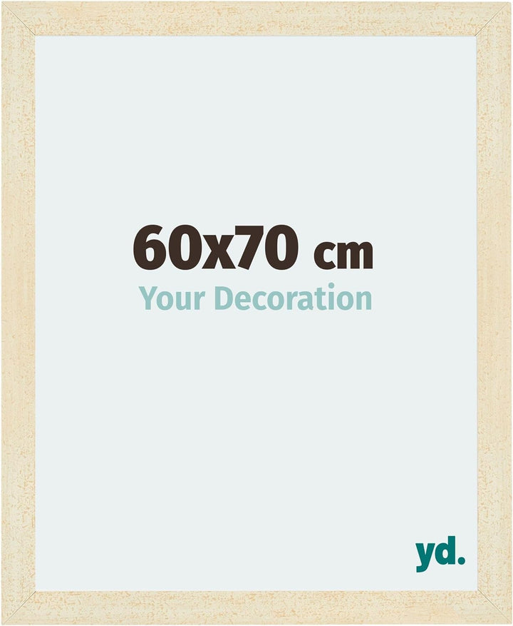 yd. Your Decoration - Bilderrahmen 60x70 cm - Bilderrahmen aus MDF mit Acrylglas - Antireflex - Ausg