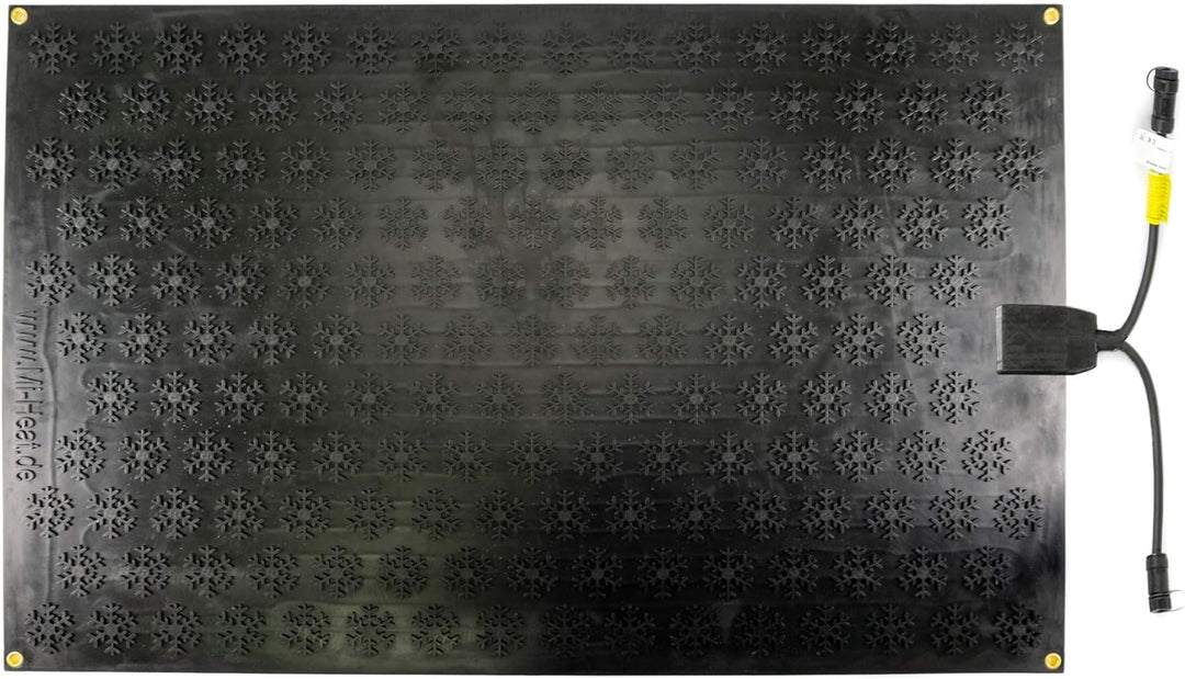 60x90cm Electric Rubber Heating Mat for Outdoor Entrance + cable Extender 3m 60x90cm Verlängerungska