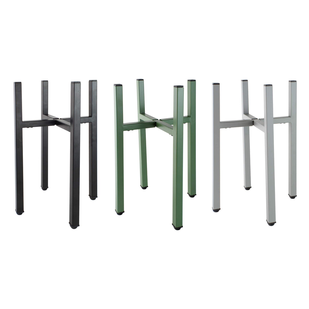 Natural Goods Berlin 1x Design Pflanzenständer X-FORM aus Metall grössen-verstellbare Blumentreppe f