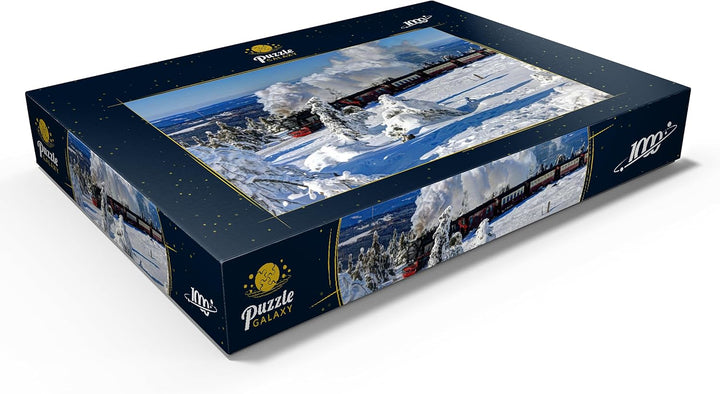 Brockenbahn auf der Fahrt zum Brocken (1142m), Harz - Premium 1000 Teile Puzzle - MyPuzzle Sonderkol