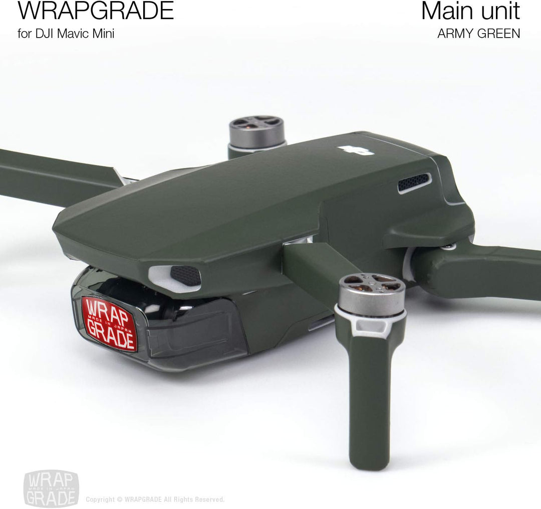 WRAPGRADE Skin kompatibel mit DJI Mavic Mini (Army Green), Army Green