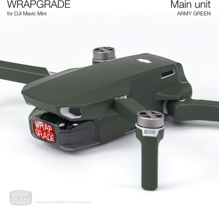 WRAPGRADE Skin kompatibel mit DJI Mavic Mini (Army Green), Army Green