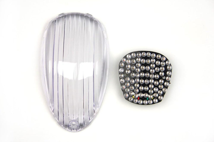 avdb-moto LED-Bremslicht mit integrierten Blinker kompatibel mit Kawasaki Vulcan VN900 (klar), klar