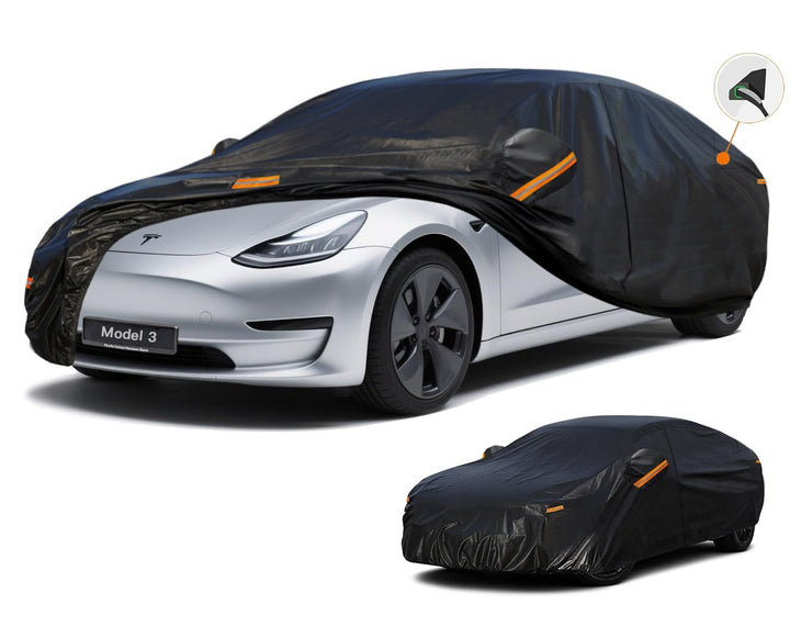 Kayme Autoplane Wasserdicht Atmungsaktiv für Tesla Model 3 (2017-2025), 7 Schichten Vollgarage Autoa