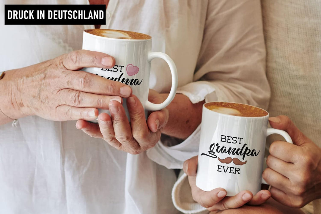 Trendation - Beste Oma und Opa Geschenk Set Tassen Weihnachten Geschenke für Grosseltern Geburtstag