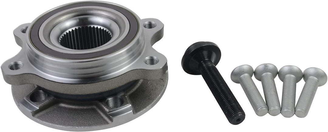 Bisenya Radlager Satz Vormontiert mit Radnabe Kompatibel mit A4 A5 A6 A8 B8 Q5 Qu-att-ro 4H0498625 8