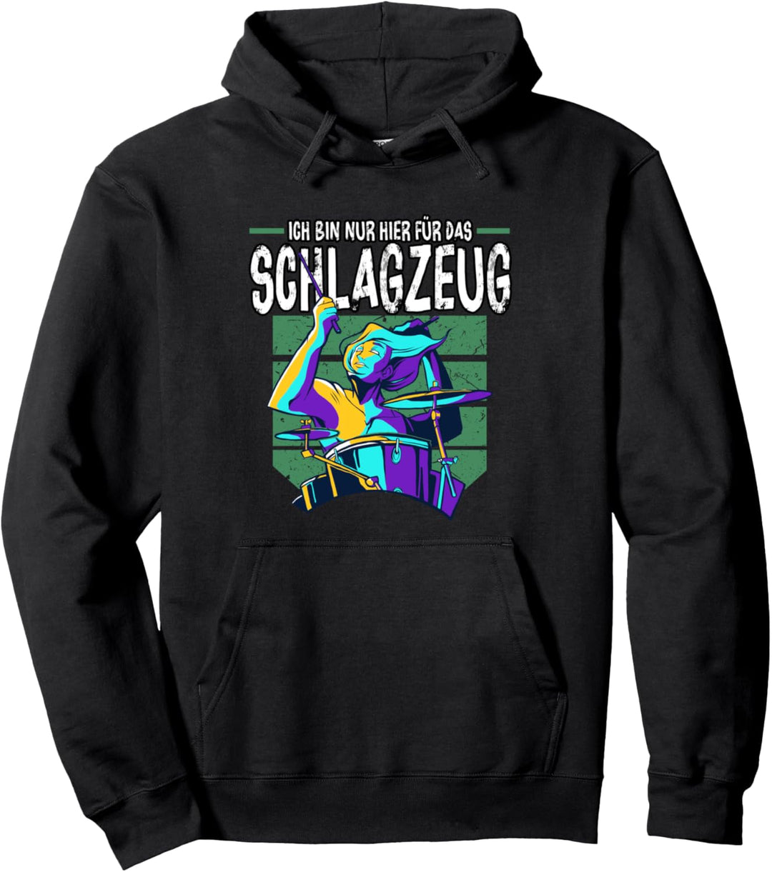 Schlagzeug Schlagzeugspieler Drummer Drumsticks Drums Pullover Hoodie