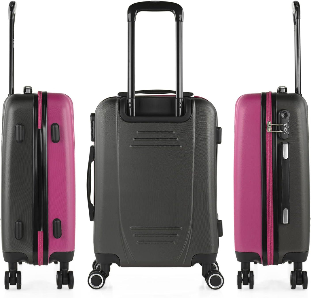 ITACA - Trolley Handgepäck Cabin Trolley Koffer Reisekoffer Hartschalenkoffer mit Zahlenschloss - Ka