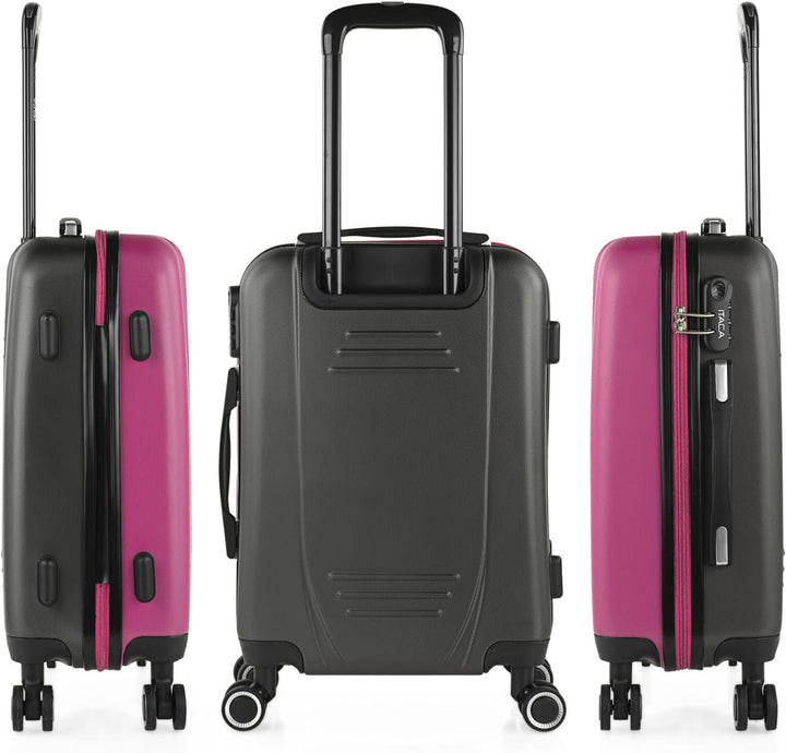 ITACA - Trolley Handgepäck Cabin Trolley Koffer Reisekoffer Hartschalenkoffer mit Zahlenschloss - Ka