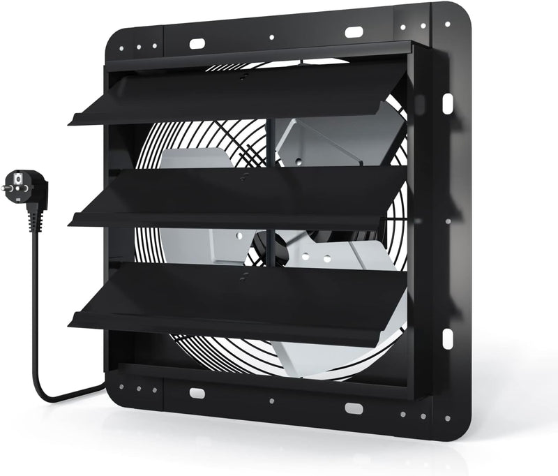 Aygrochy 250mm zu und abluftventilator, Industrie Wandventilator für Heizung, Kühlung, Booster, Wach
