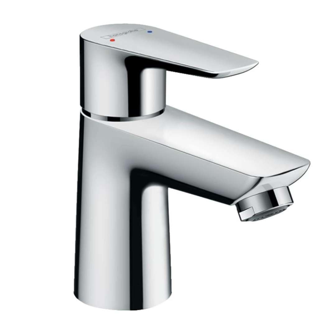 hansgrohe Wasserhahn Talis E CoolStart (Armatur mit Auslauf Höhe 80mm, ohne Ablaufgarnitur) Chrom, C