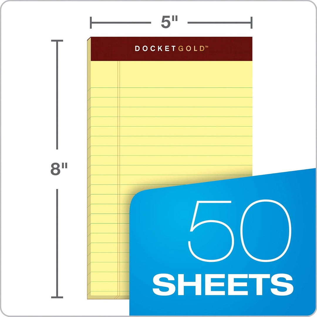 Tops Legal Pads, Kanarienvögel, 12/Pack Ultimate 5 x 8 Inch canary 5 x 8 Inch Ultimate