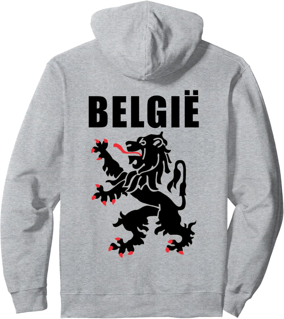 Belgium Voetbal Souvenir Graphic Belgian Lion Nederlands Pullover Hoodie